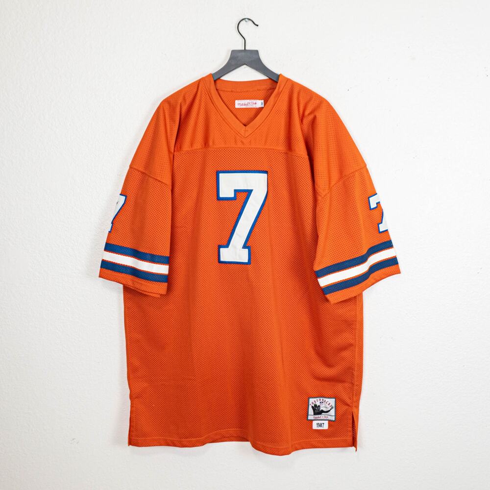 Vintage Mitchell and Ness NFL Legacy jersey broncos 1987 John Elway Orange